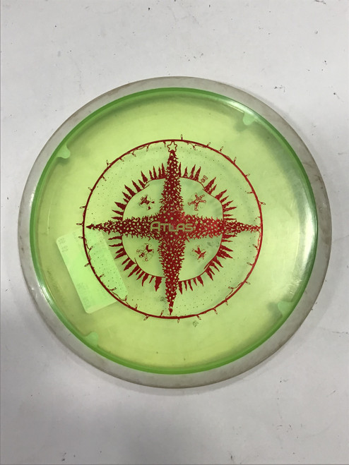 Vist Large View of Product Image Which is Used Innova CHAMPION ATLAS Disc Golf Mid Range Green 179g