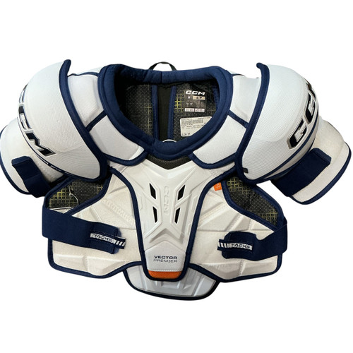 Vist Large View of Product Image Which is Used CCM TACKS VECTOR PREMIER SHOULDERS Senior Shoulder Pads SM