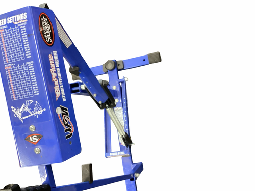 Vist Large View of Product Image Which is Used Louisville Slugger BLUE FLAME BB/SB Pitching Machine