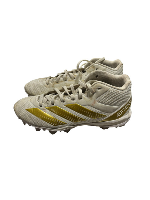 Vist Large View of Product Image Which is Used Adidas Adult FB Cleats White Senior 7