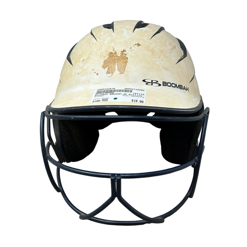 Vist Large View of Product Image Which is Used BoomBah BBH2SP-JR Batting Helmet w/Mask Black XS/S