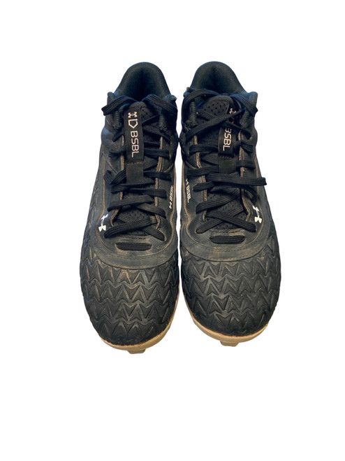 Vist Large View of Product Image Which is Used Under Armour CLEAT BB/SB Cleats Black Junior 04