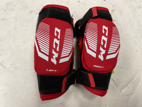 Vist Large View of Product Image Which is Used CCM JETSPEED FT350 Youth Elbow Pads Black And Red MD