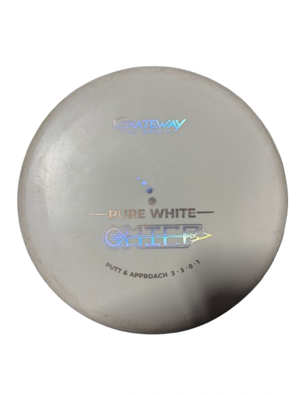 Vist Large View of Product Image Which is Used Gateway GATEWAY PURE WHITE PUTT Disc Golf Putter White