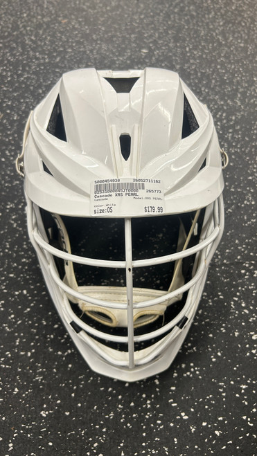 Vist Large View of Product Image Which is Used Cascade XRS PEARL Lacrosse Helmet White One Size
