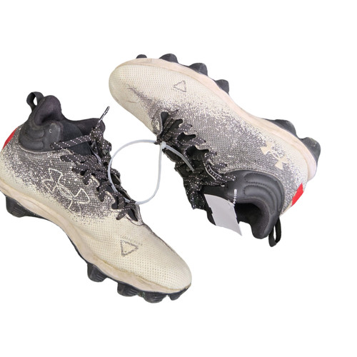 Vist Large View of Product Image Which is Used Under Armour BASEBALL CLEATS SZ 9 BB/SB Cleats Black Senior 9