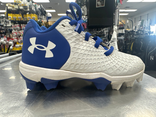 Vist Large View of Product Image Which is Used Under Armour BASEBALL BB/SB Cleats Royal Blue Youth 12.0