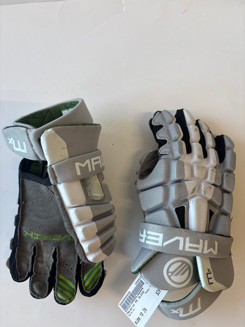 Vist Large View of Product Image Which is Used Maverik MX GLOVE Lacrosse Gloves Mens None 10"
