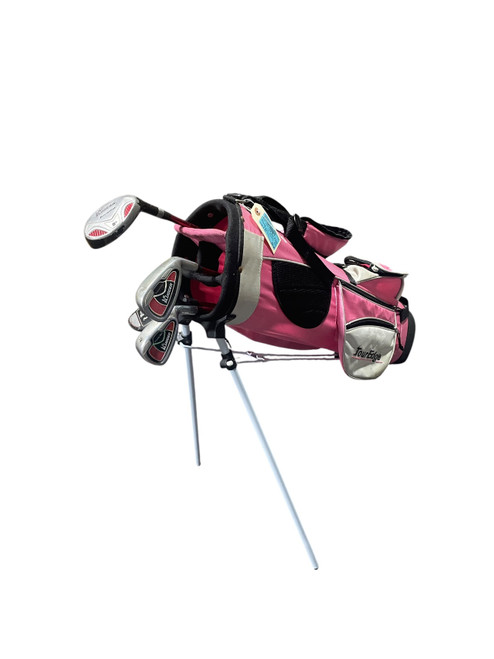 Vist Large View of Product Image Which is Used Tour Edge TOUR EDGE 4 PIECE Jr Package Set RH Pink And White 4 Piece