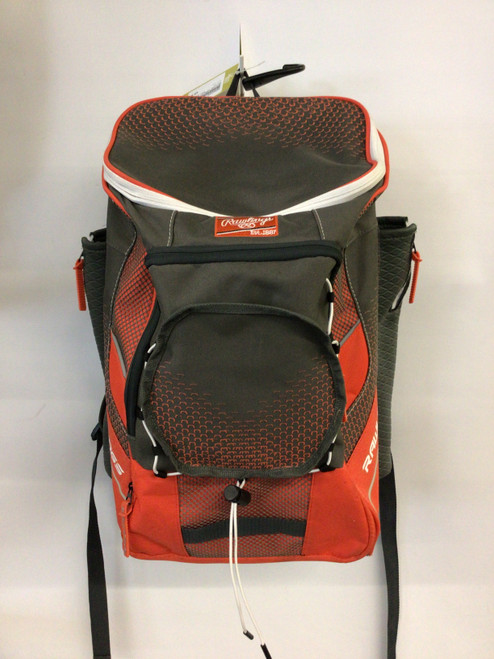 Vist Large View of Product Image Which is Used Rawlings BRANDED BAG BB/SB Player Backpack Grey