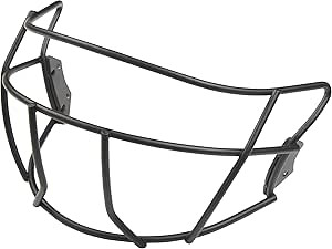 Vist Large View of Product Image Which is Used Rawlings R16 FACE GUARD Batting Helmet Mask Black One Size