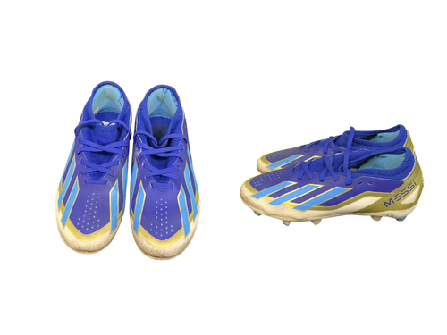 Vist Large View of Product Image Which is Used Adidas MESSI Soccer Cleats Royal Blue Junior 03