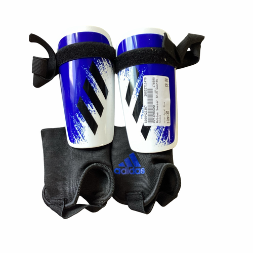 Vist Large View of Product Image Which is Used Adidas Soccer Shin Guards Junior Royal Blue SM