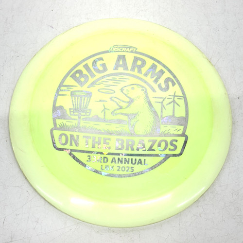 Vist Large View of Product Image Which is Used Discraft FORCE BIG ARMS TOURNEY STAMP Disc Golf Driver Neon Green 174g