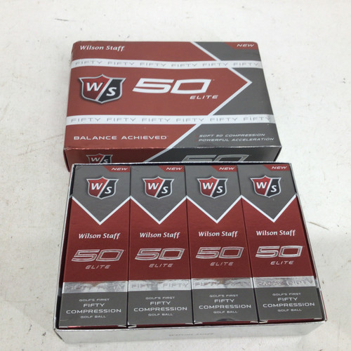 Vist Large View of Product Image Which is Used Wilson 50 ELITE DOZEN - 12 PACK 12 Pack - Golf Balls