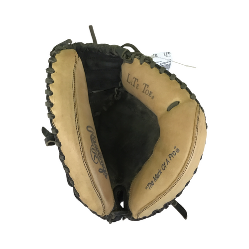 Vist Large View of Product Image Which is Used Rawlings RCM30-TMD BB/SB Catchers RH Throw Black 30"