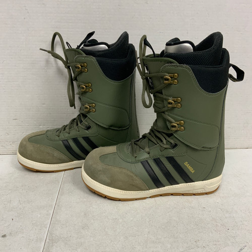 Vist Large View of Product Image Which is Used Adidas SAMBA Mens Snowboard Boots Green Senior 10