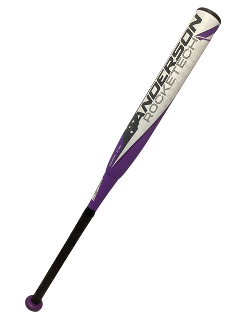 Vist Large View of Product Image Which is Used Anderson ROCKETECH CARBONLITE BB/SB Fastpitch Bat Purple 31"