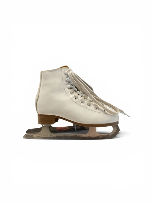 Vist Large View of Product Image Which is Used DBX CLASSIC SZ 1 Girls Figure Skate White Junior 01