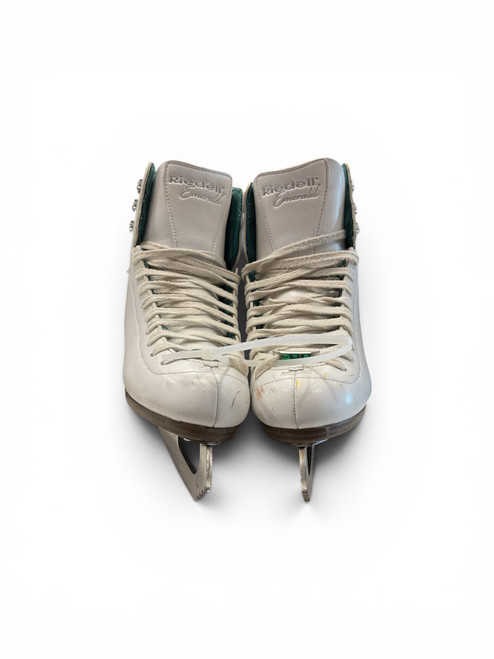 Vist Large View of Product Image Which is Used Riedell EMERALD SZ 4.5 WomensFigure Skate White Senior 4.5