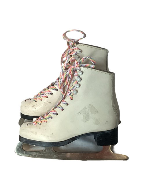 Vist Large View of Product Image Which is Used FIGURE SKATES Girls Figure Skate White Youth 12.0