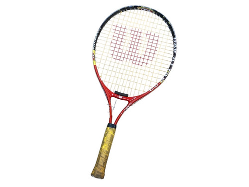 Vist Large View of Product Image Which is Used Wilson RAK ATTAK 23 Junior Tennis Racquet Red 23"