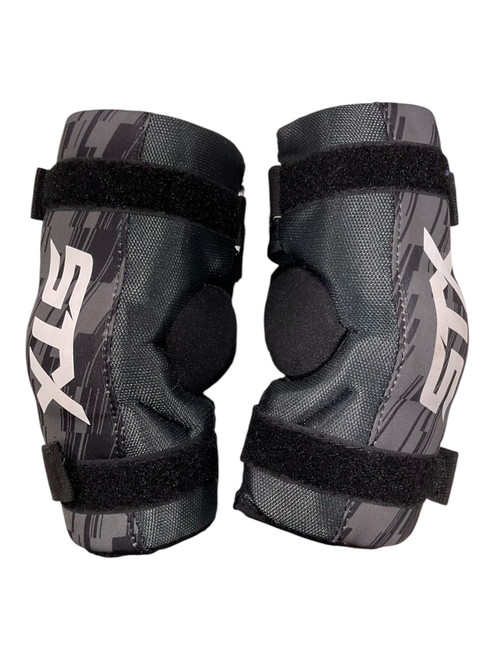 Vist Large View of Product Image Which is Used STX STALLION 75 Lacrosse Arm Pads/Guards Black XS