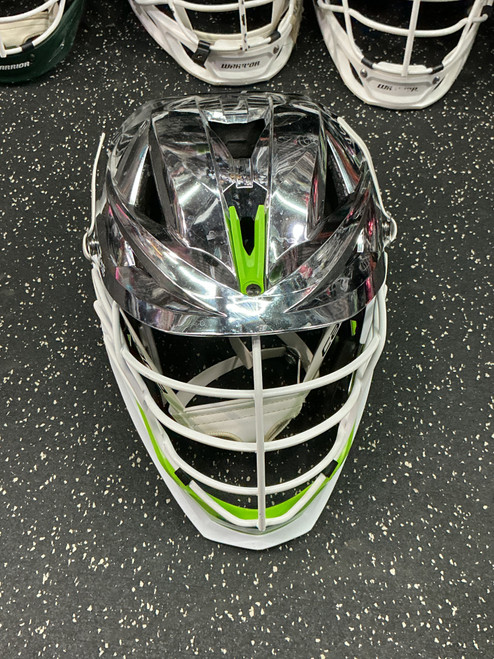 Vist Large View of Product Image Which is Used Cascade XRS PRO Lacrosse Helmet Chrome One Size