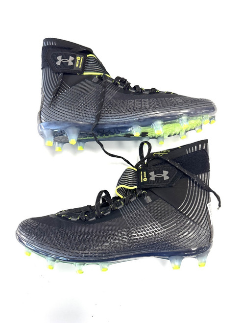 Vist Large View of Product Image Which is Used Under Armour Adult FB Cleats Black Senior 11