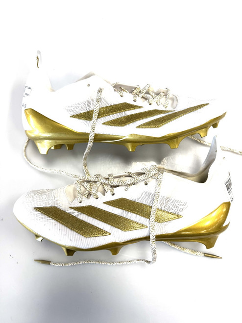 Vist Large View of Product Image Which is Used Adidas Adult FB Cleats White Senior 11.5