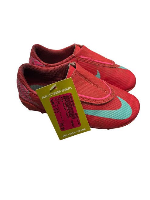 Vist Large View of Product Image Which is Used Nike Soccer Cleats Carolina Blue And Pink Youth 12.5