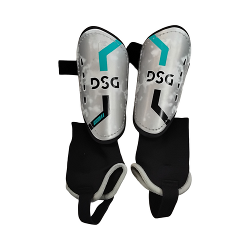 Vist Large View of Product Image Which is Used Dsg Soccer Shin Guards Youth Grey SM