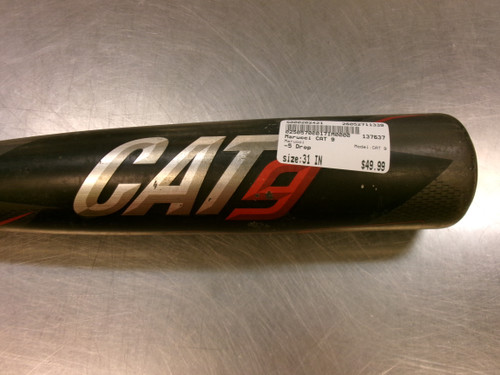 Vist Large View of Product Image Which is Used Marucci CAT 9 BB/SB USSSA 2 3/4 Bat 31"