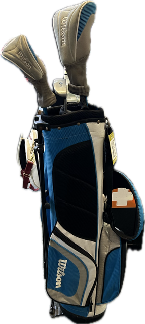 Vist Large View of Product Image Which is Used Wilson K28 Jr Package  Set RH Navy Blue 6 Piece