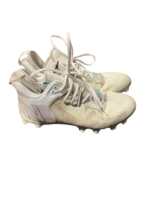 Vist Large View of Product Image Which is Used New Balance LAX Cleats Mens White Senior 8