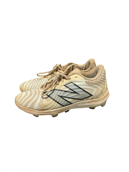 Vist Large View of Product Image Which is Used New Balance FUELCELL CLEATS BB/SB Cleats White Senior 10