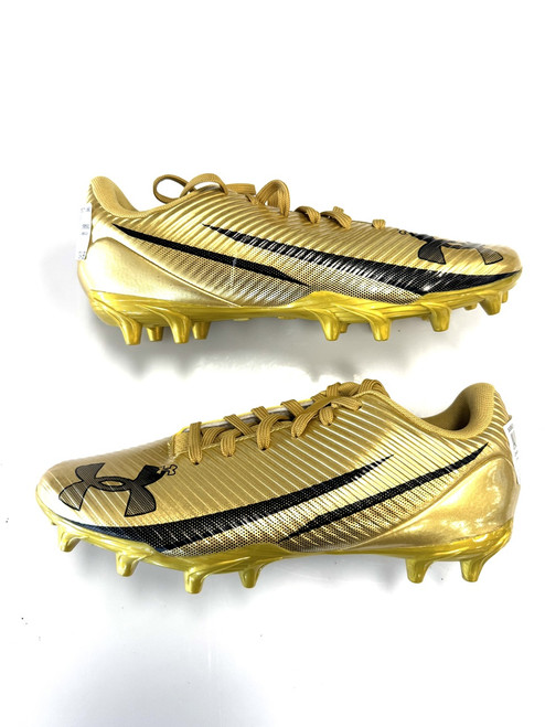 Vist Large View of Product Image Which is Used Under Armour Jr FB Cleats Gold Junior 06