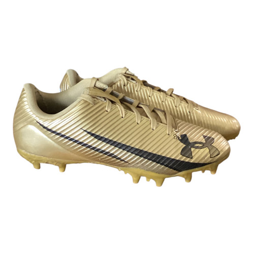 Vist Large View of Product Image Which is Used Under Armour Adult FB Cleats Gold Senior 7