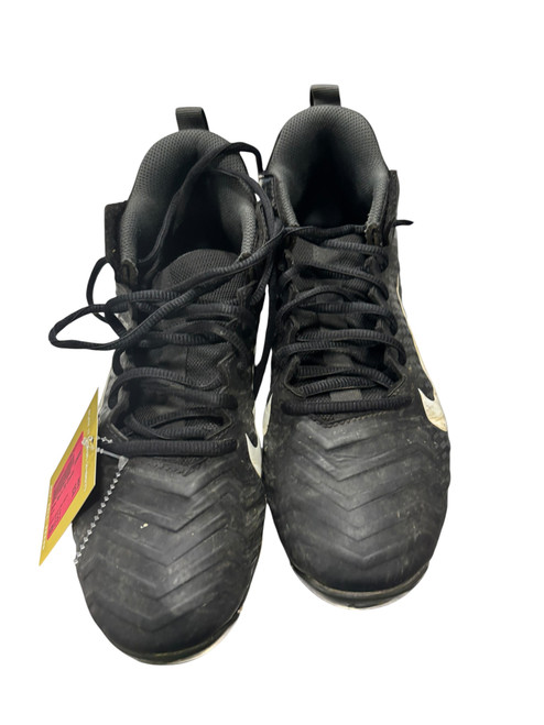 Vist Large View of Product Image Which is Used Nike Adult FB Cleats Black And White Senior 6.5