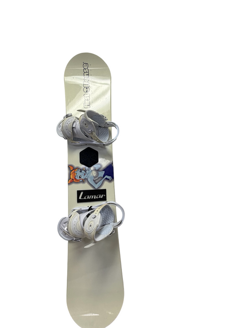 Vist Large View of Product Image Which is Used Lamar FIRST OFFENSE Snowboards 145 cm Womens Snowboard w/ MD Burton Stiletto Bindings