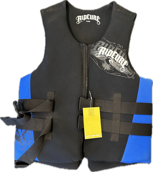 Vist Large View of Product Image Which is Used Rip Curl Adult PFD Black L/XL