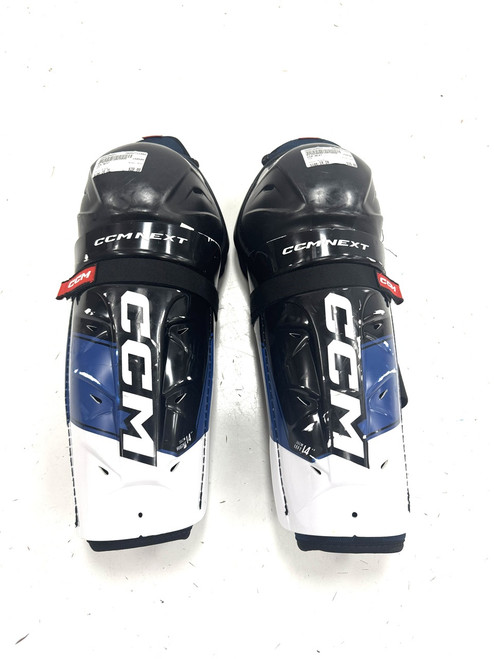 Vist Large View of Product Image Which is Used CCM NEXT Senior Shin Guards Black 14"