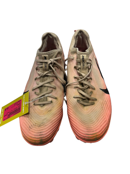 Vist Large View of Product Image Which is Used Nike Soccer Turf Shoes Black And Pink Senior 8.5