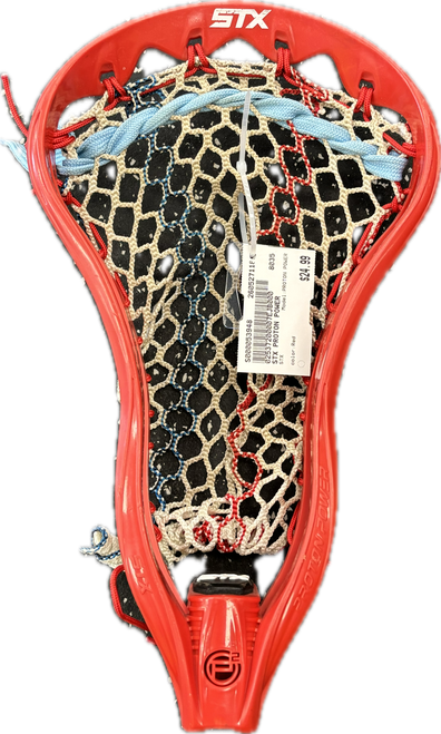 Vist Large View of Product Image Which is Used STX PROTON POWER Mens Lacrosse Head Red