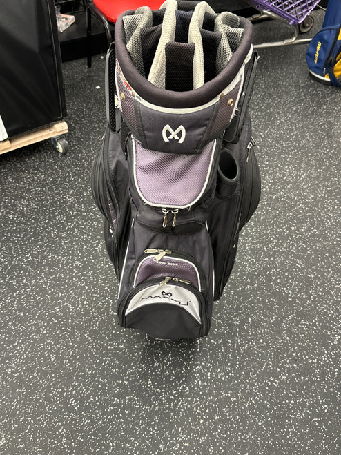 Vist Large View of Product Image Which is Used Maxfli CART BAG Mens Cart Bag Black And Silver