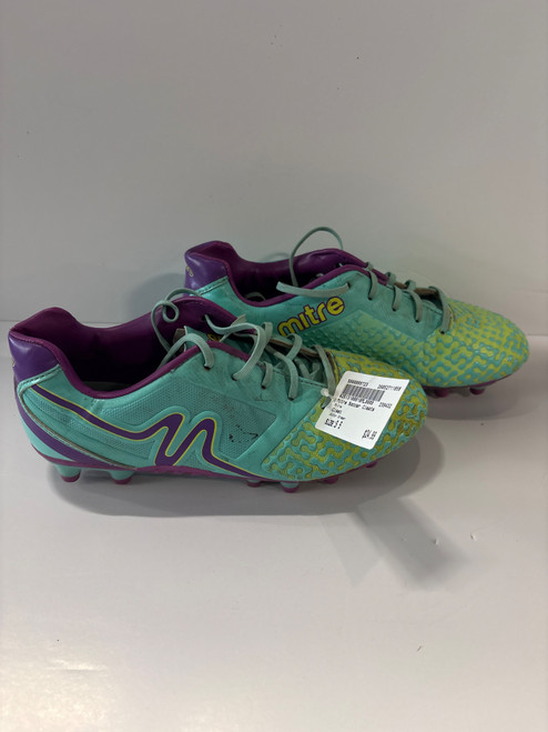 Vist Large View of Product Image Which is Used Mitre Soccer Cleats Green Senior 5