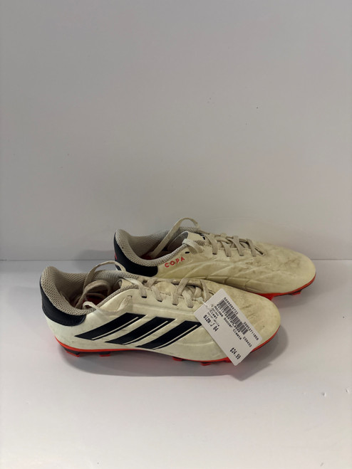 Vist Large View of Product Image Which is Used Adidas Soccer Cleats White Junior 04