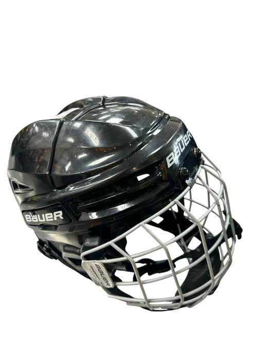 Vist Large View of Product Image Which is Used Bauer PRODIGY COMBO UNCERT HELMET Helmet Cage Combo Black XS