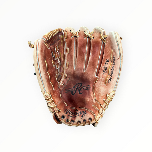 Vist Large View of Product Image Which is Used Rawlings BB/SB Glove RH Throw Black 13"