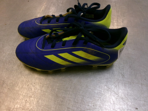 Vist Large View of Product Image Which is Used Adidas Soccer Cleats Royal Blue Junior 03.5